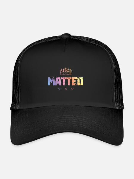 Matteo - Trucker Cap - black/black - Front