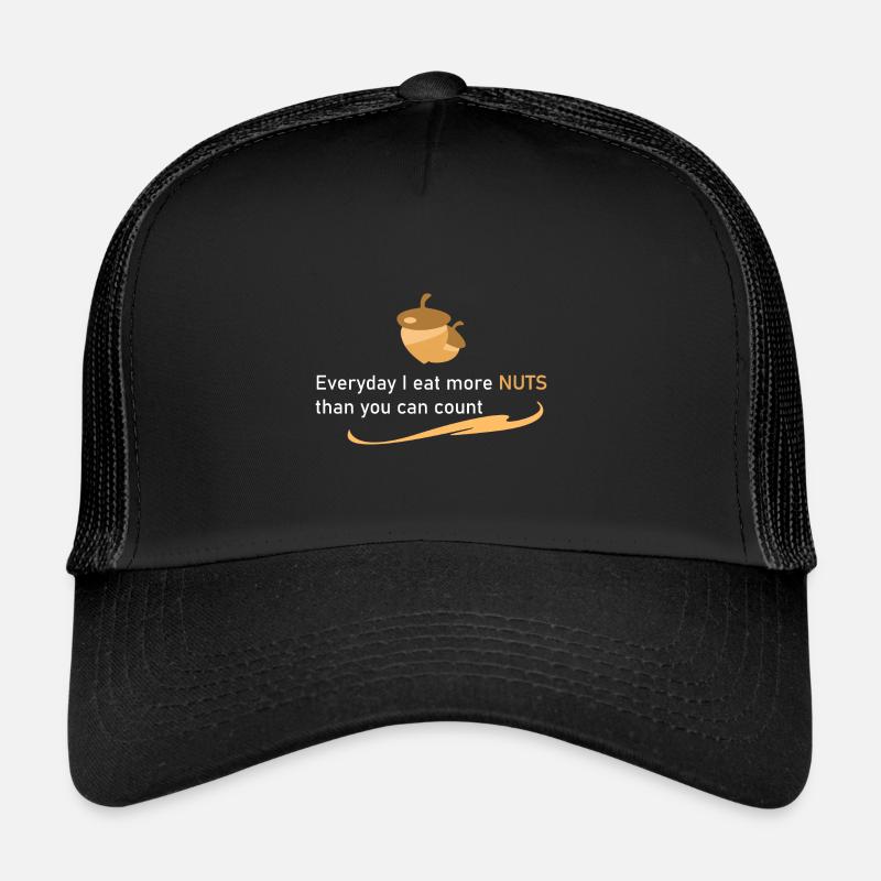 Je mange beaucoup de noix! Casquette trucker 