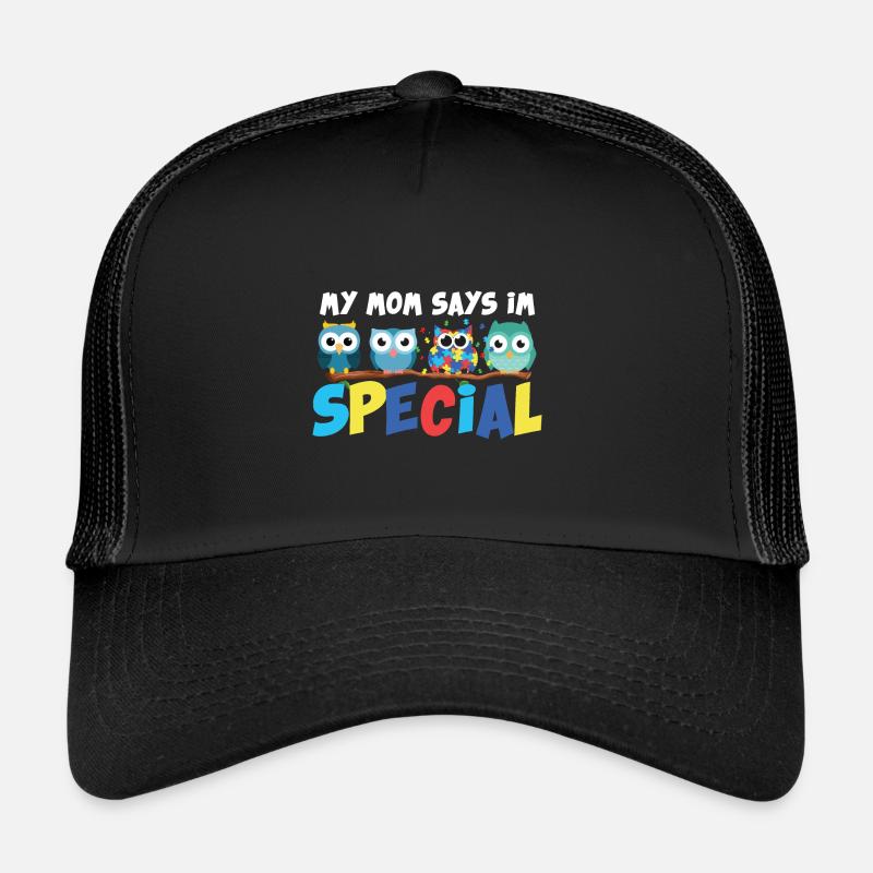 Sonderpädagogik Bewegung Autismus-Bewusstsein Gesc - Trucker Cap - Schwarz/Schwarz