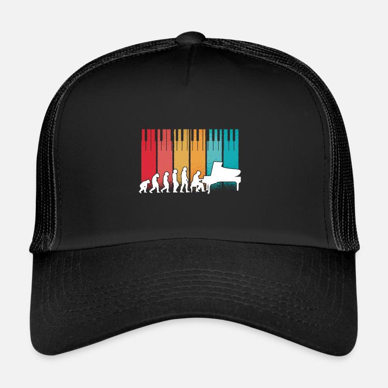 Evolution Piano Musician Keyboard Orchestra Trucker Cap