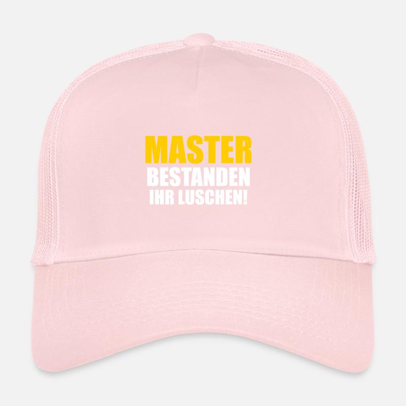 Master Prüfung Masterabschluss Geschenk Trucker Cap