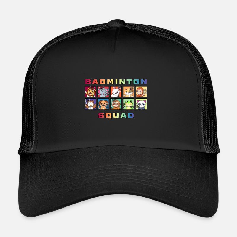 Navette de badminton Squad, animaux mignons, Casquette trucker 