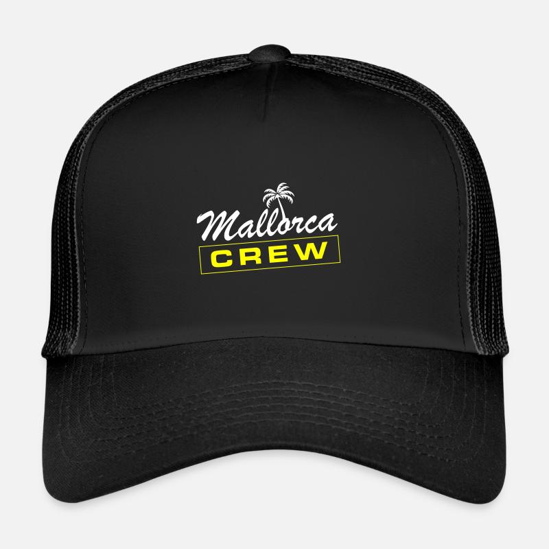 Mallorca Crew - Trucker Cap - Schwarz/Schwarz