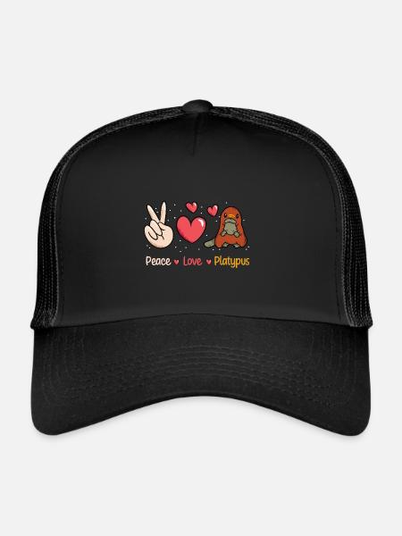 Platypus Schnabeltier - Trucker Cap - Schwarz/Schwarz