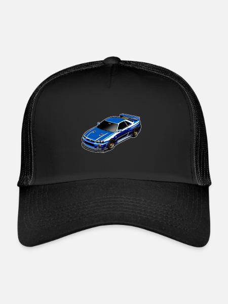 Jdm / Tuning / Turbocharger / Rims / Chiptuning - Trucker Cap - black/black - Front