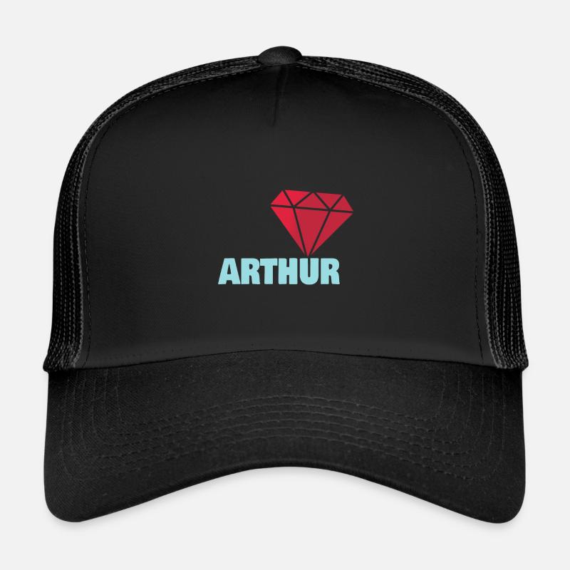 Noble Arthur - Casquette trucker  - noir/noir