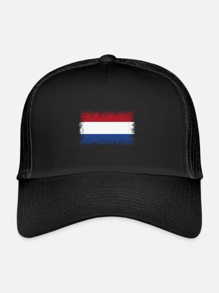 Netherlands as Netherlands - Trucker Cap - black/black - Front
