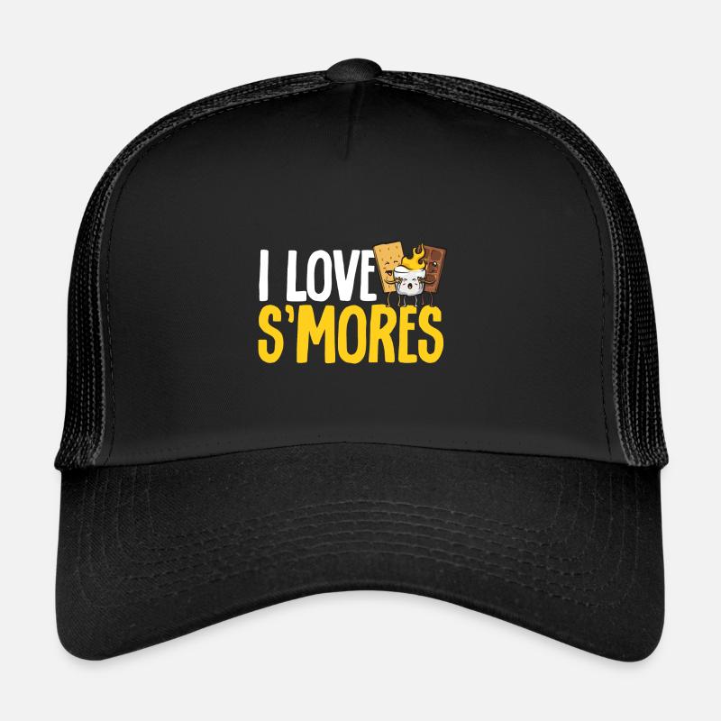 S'more Lagerfeuer Marshmallow Camping Trucker Cap