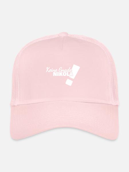 Gift for Nikola - Trucker Cap - pale pink - Front