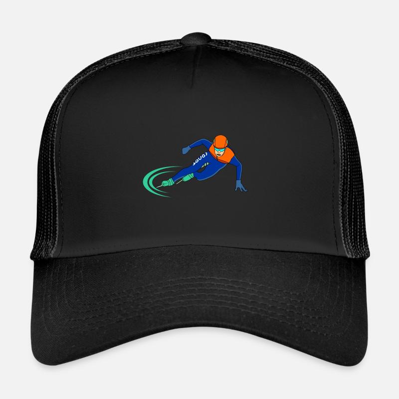 shorttrack eisschnelllauf schlittschuh geschenk Trucker Cap