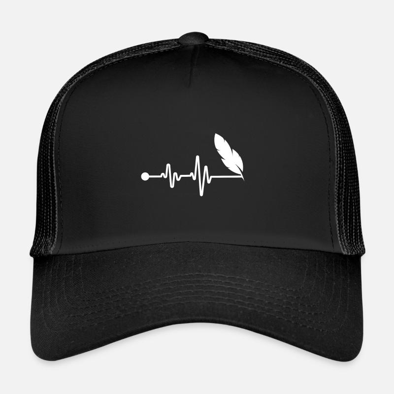 Forfatter Hjerteslag - Trucker cap - sort/sort