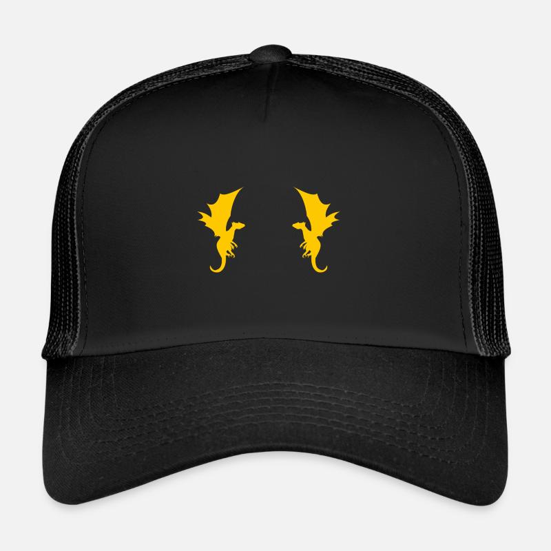 Motif Dragon Dragon Casquette trucker 