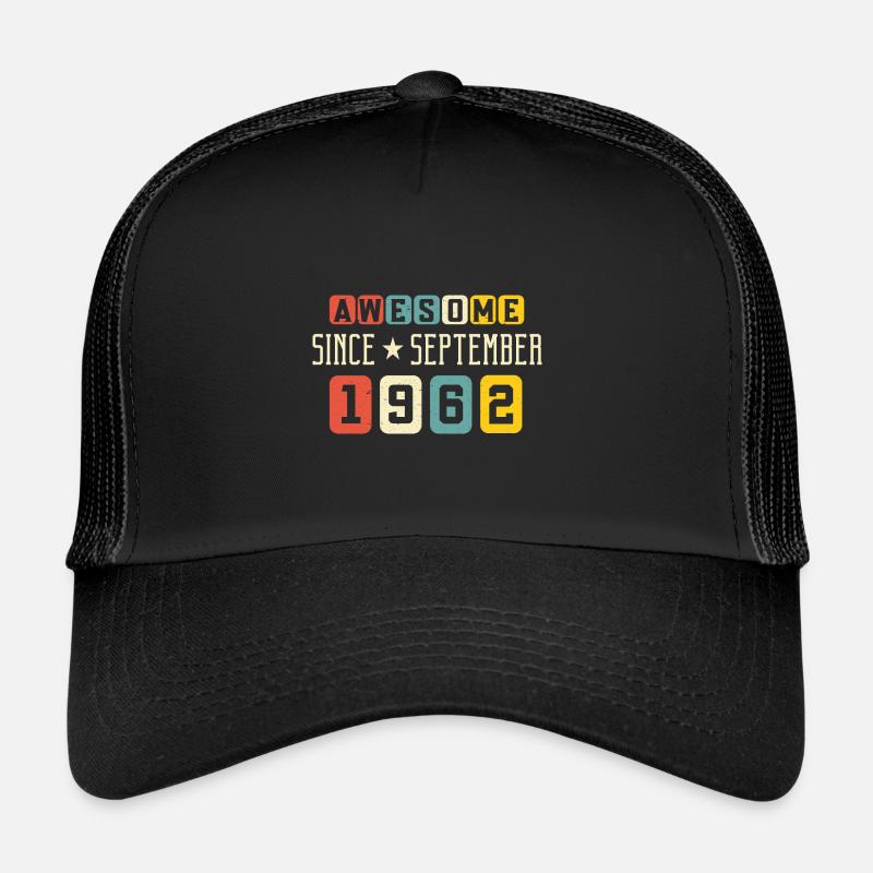 September 1962 - 60. Geburtstag Geschenk. Awesome. Trucker Cap