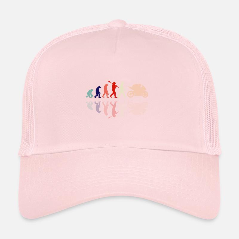 Motorcycle Evolution Vintage Shadow Biker Trucker Cap