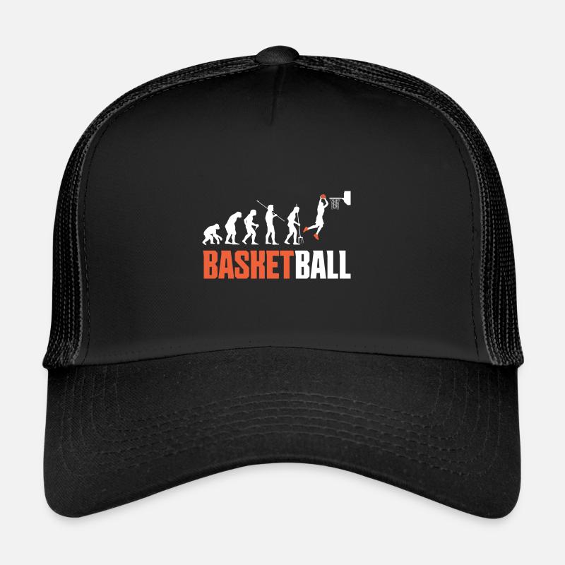 Basketball Evolution From Monkey To Men BBall Casquette trucker 