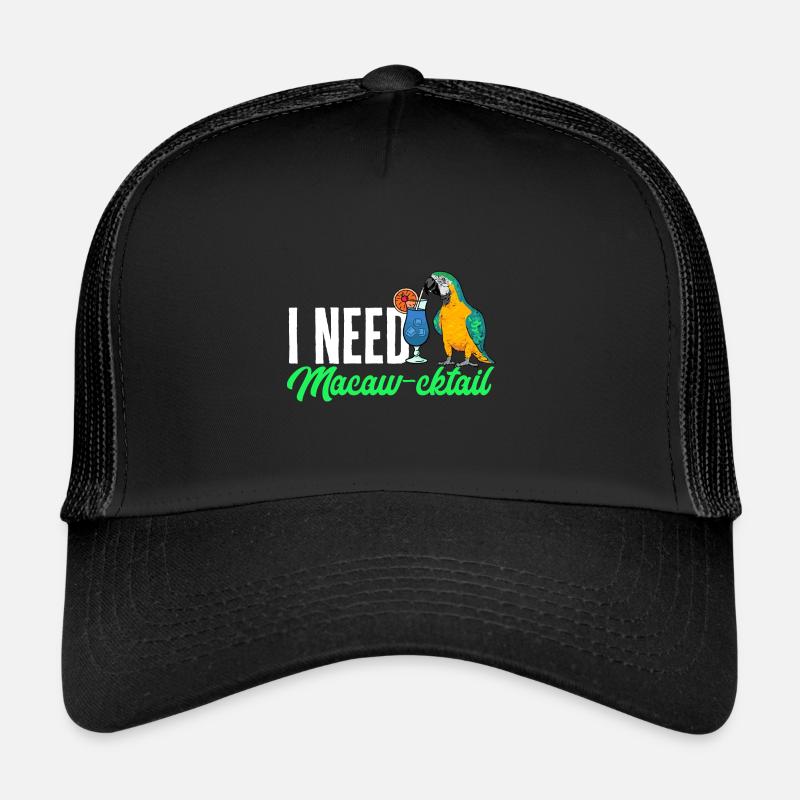 Ara à poitrine jaune Perroquet bleu et ara jaune Casquette trucker 