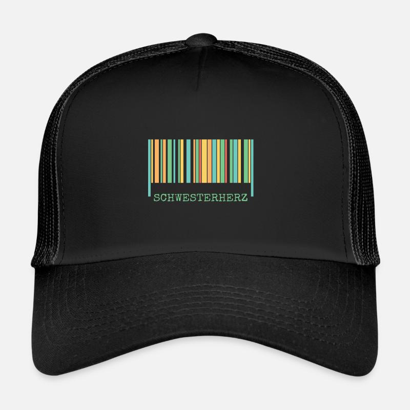 schwesterherz schwesterherz - Trucker Cap - Schwarz/Schwarz