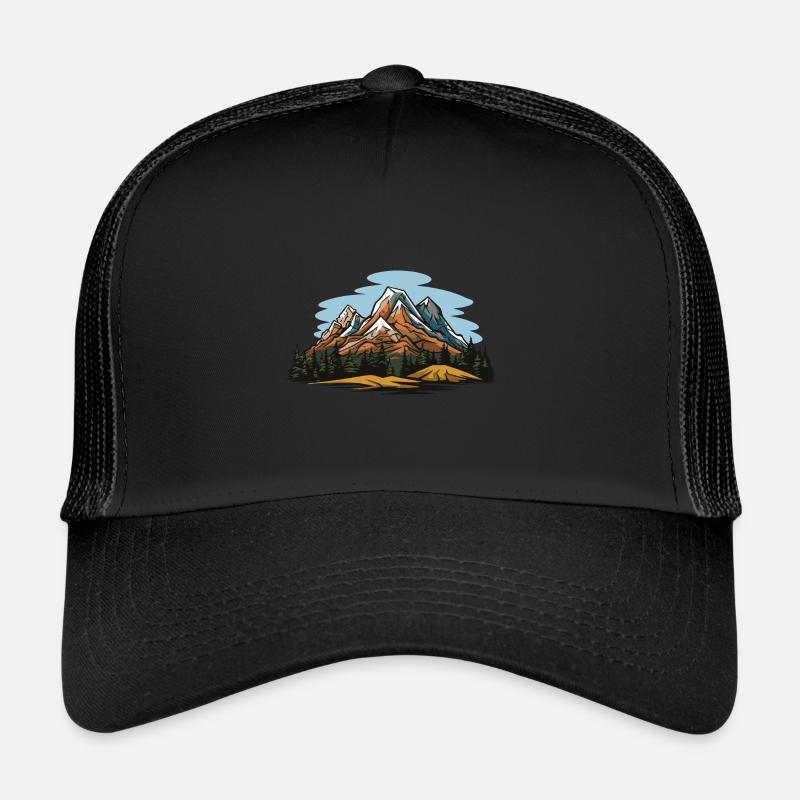 Berge Symbol Natur Trucker Cap