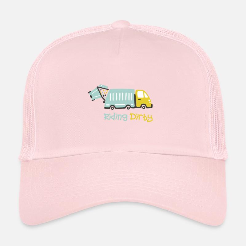 Fahren Mit Einem Schmutzigen Müllwagen Trucker Cap
