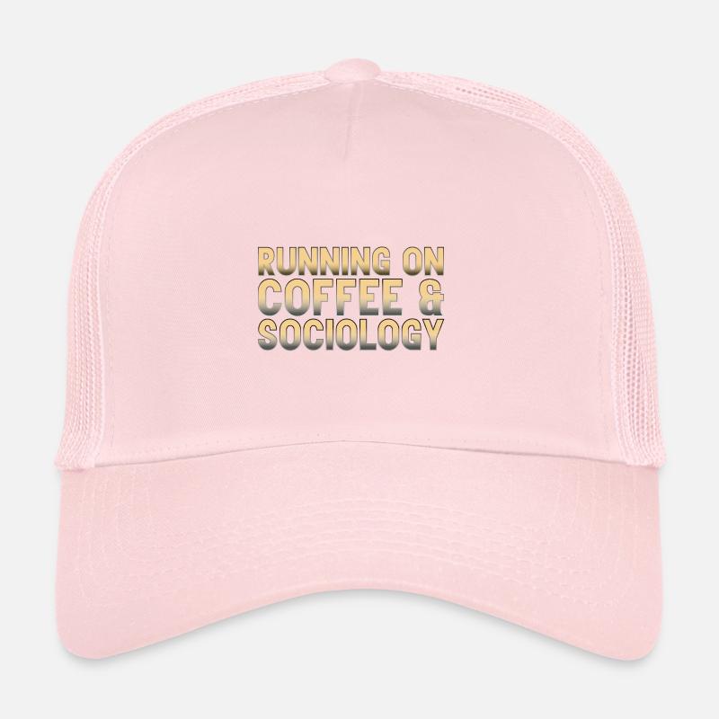 Kaffee und Soziologie. Philosoph Geschenk Trucker Cap