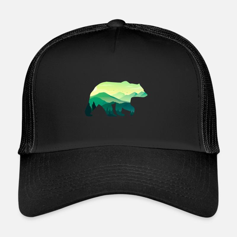 Ours - Casquette trucker  - noir/noir