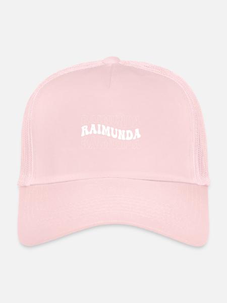 Funny Raimunda Groovy 4 Hommes Femmes Cool Raimunda - Casquette trucker  - rose pâle - Devant