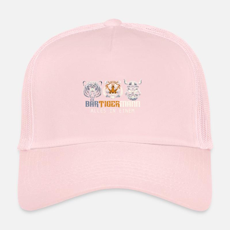 Bärtigermann Bär Tiger Mann Geschenk Bart Trucker Cap
