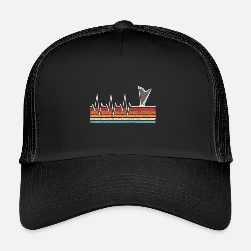 Harfe Herzschlag Trucker Cap