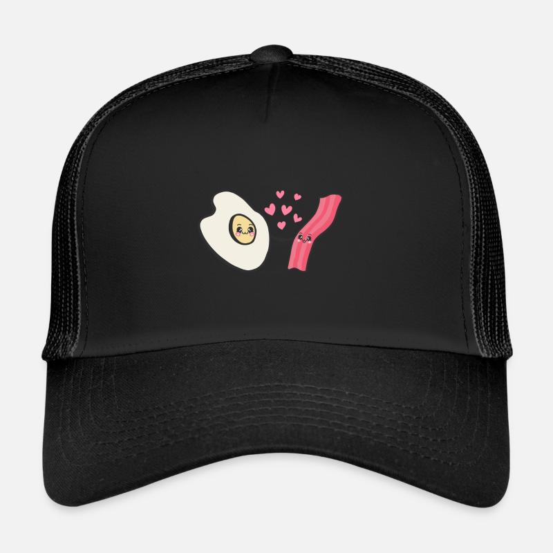 Bacon, Oeufs, Brunch, Petit-déjeuner, Oeufs et Bacon Casquette trucker 