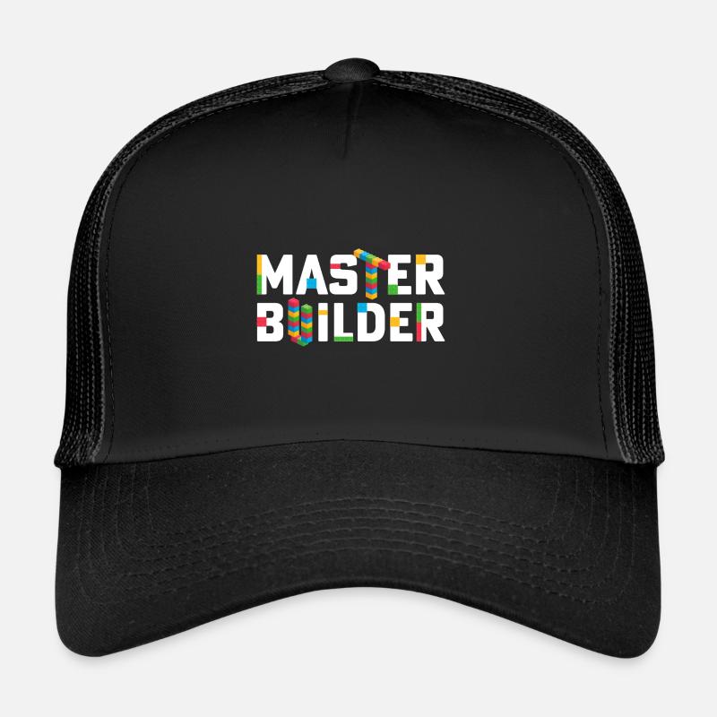Master Builder Building Blocks Brick Builders Dad - Trucker Cap - black/black