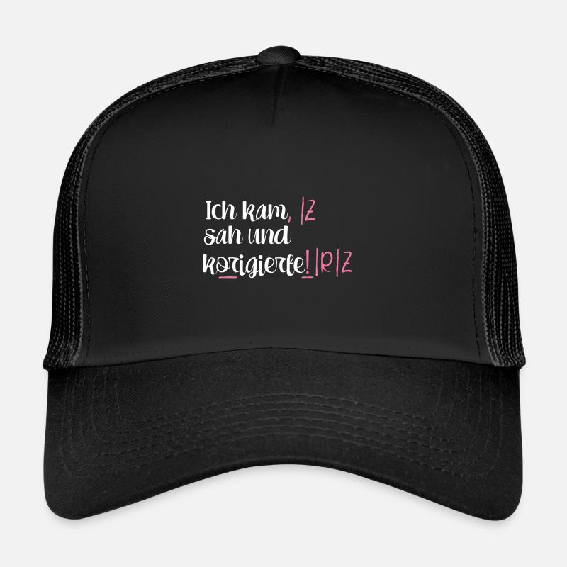 Lehrer Lehrerin Spruch Schule Beruf Schüler Trucker Cap