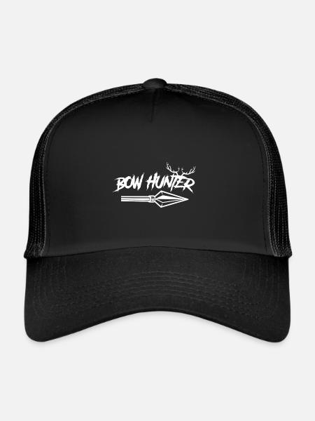 Arrowhead Bow Hunter Bow Hunting For Hunting Season - Trucker Cap - black/black - Front