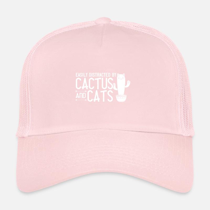 Catcus Cactus Cat Succulent Plant Cacti Trucker Cap