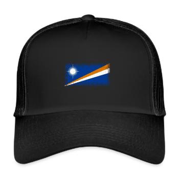 Marshall Islands as Marshall Islands - Trucker Cap - black/black - Front
