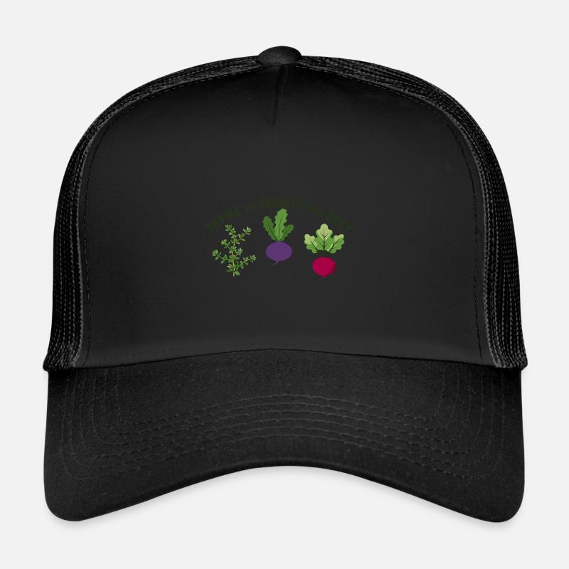 Thym au navet La betterave Motif végétal drôle Casquette trucker 