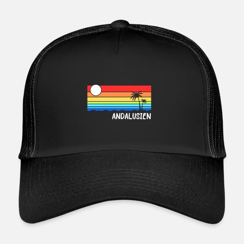 Andalousie Espagne Idée de vacances Casquette trucker 