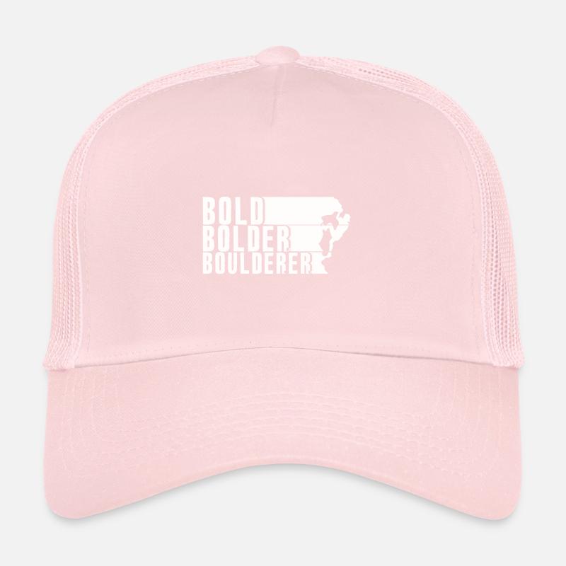 Bold Bolder Boulderer Boulder Bouldern Trucker Cap