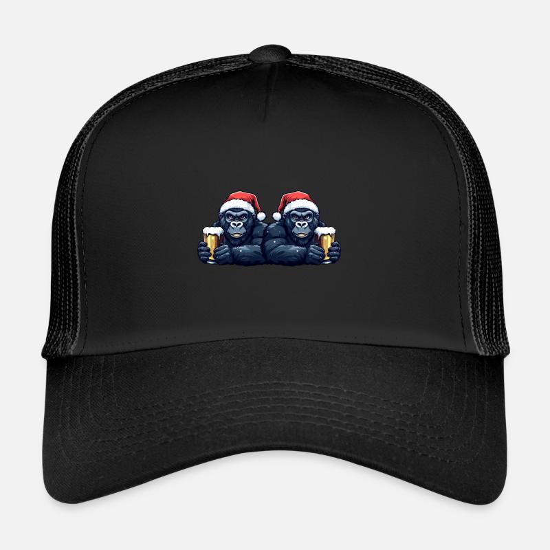Gorilla Christmas Beer Team Trucker Cap