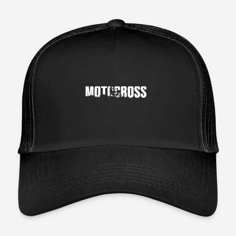 Motocross Motorcycle - Trucker Cap - black/black