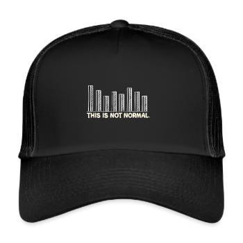 Dies ist kein normaler Data Mining-Algorithmen - Trucker Cap - Schwarz/Schwarz - Vorne