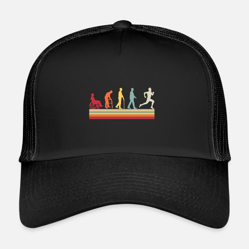 Thérapeute Human Evolution Vintage Physiothérapeute Casquette trucker 
