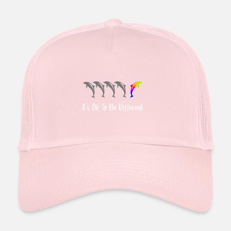 Es ist in Ordnung, anders zu sein - Delfine Trucker Cap