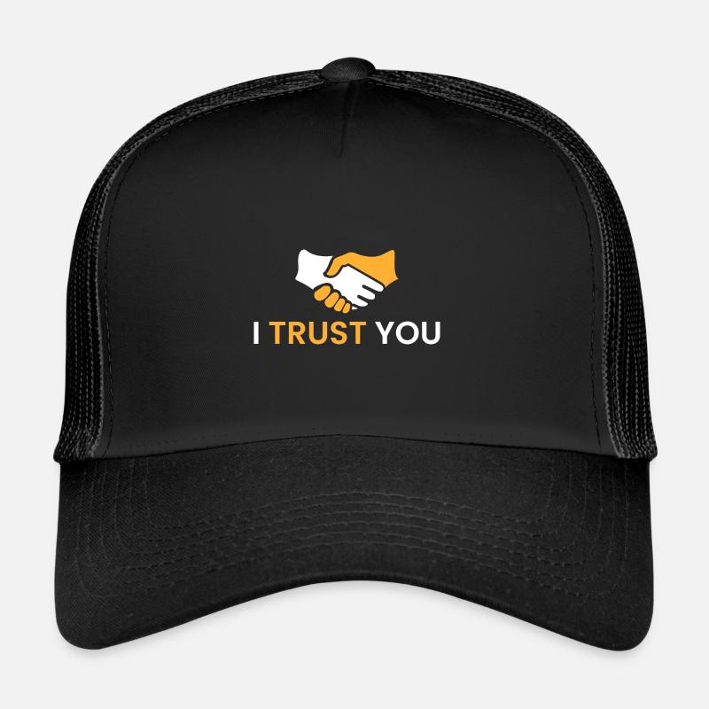 I trust you - Trucker Cap - black/black