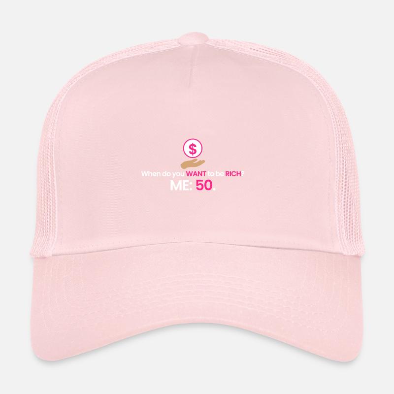Riche à 50 ans! Casquette trucker 