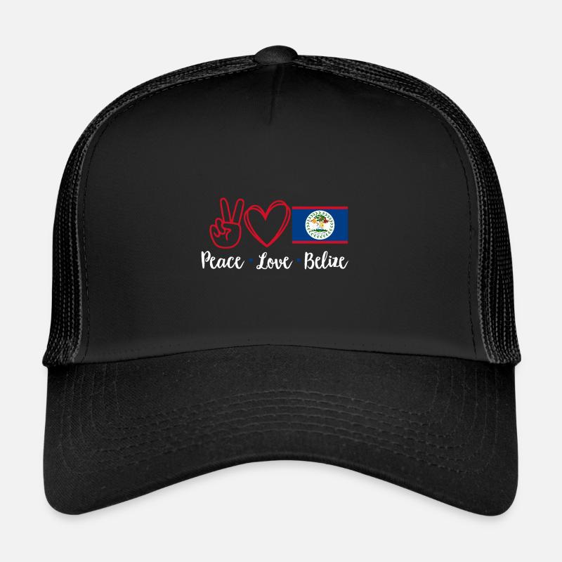 Drapeau du Belize Bélizien Casquette trucker 
