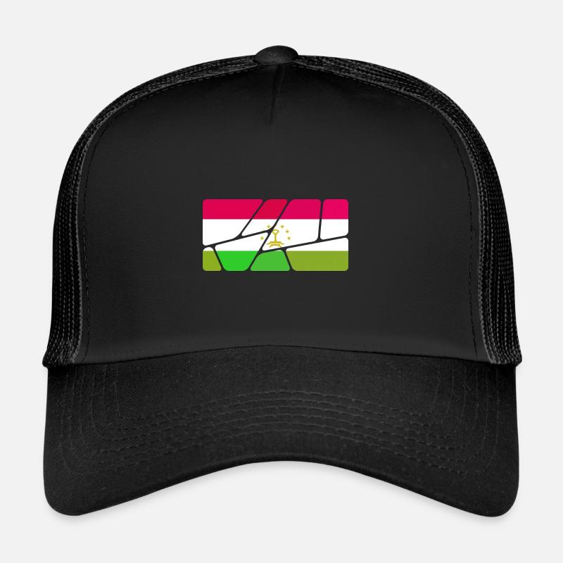 Gift for Tajikistan - Trucker Cap - black/black