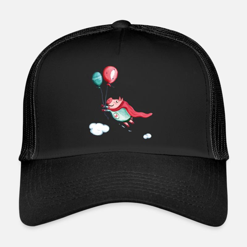 Super, mega Metti - Trucker Cap - Schwarz/Schwarz