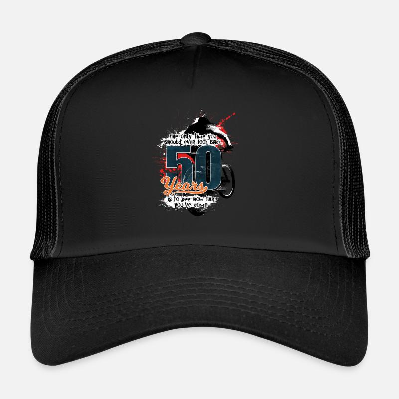 Mountain biker - 50th birthday Trucker Cap