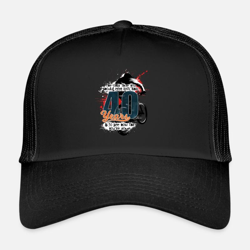 Mountain biker - 40th birthday Trucker Cap