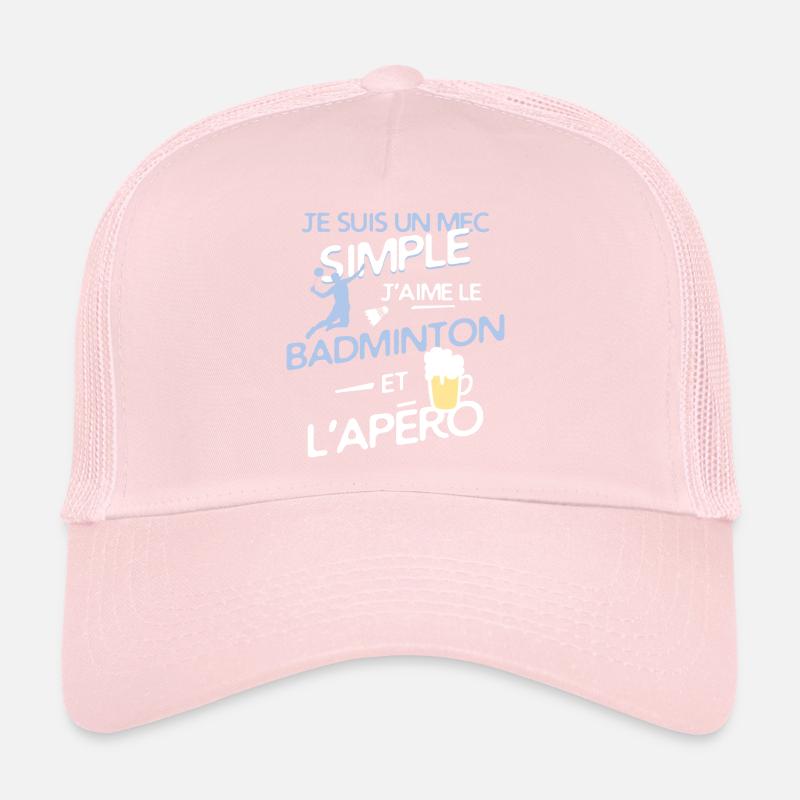 Badminton - un mec simple Casquette trucker 